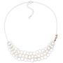 Silpada Plumeria Two-Tone Ringed Necklace in Sterling Silver & 14K Rose Gold Plate, 17'' + 2.5''