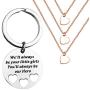 BLEOUK Dad Gifts from Daughter for Birthday Christmas I’ll Always Be Your Little Girl Youll Always Be My Hero Keychain Set Heart Cut Out Necklace for Daughter