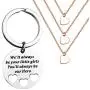 BLEOUK Dad Gifts from Daughter for Birthday Christmas I’ll Always Be Your Little Girl Youll Always Be My Hero Keychain Set Heart Cut Out Necklace for Daughter BLEOUK Dad Gifts from Daughter for Birthday Christmas I’ll Always Be Your Little Girl Youll Always Be My Hero Keychain Set Heart Cut Out Necklace for Daughter