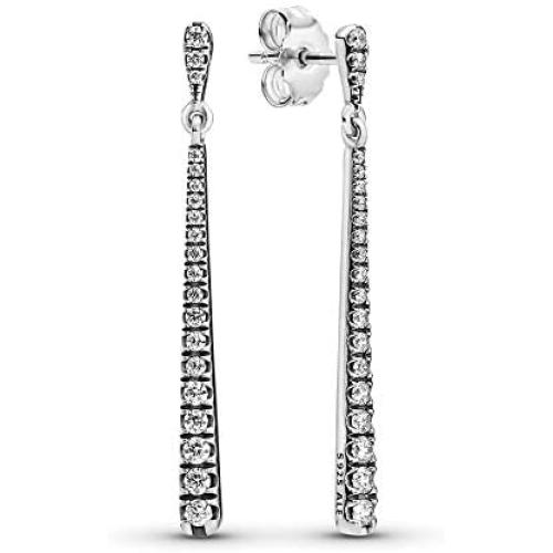 Pandora Jewelry Sparkling Stones Hanging Cubic Zirconia Earrings in Sterling Silver