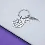 Eigso Mom Dad Memorial Keychain God Has You in His Arms I Have You in My Heart Memorial Gift Loss of Father Mother Remembrance Keyring
