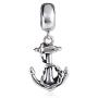 Sailors Anchor Charm Sterling Silver Sea Sailing Charm USN Navy Charm for Bracelet