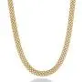 Miabella 18K Gold Over Sterling Silver Italian 6mm Solid Mesh Link Chain Necklace for Women 16, 18, 20 Inch 925 Made in Italy Miabella 18K Gold Over Sterling Silver Italian 6mm Solid Mesh Link Chain Necklace for Women 16, 18, 20 Inch 925 Made in Italy
