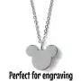 FIKA Mickey Mouse Cremation Ashes Remembrance Urn Pendant Necklace Jewelry Filling Kit Included