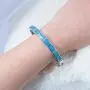 CiNily Bangle Bracelets for Women Rhodium Plated Opal Bracelet Jewelry Gift Gemstone Bangle Bracelet 8.85 inch CiNily Bangle Bracelets for Women Rhodium Plated Opal Bracelet Jewelry Gift Gemstone Bangle Bracelet 8.85 inch