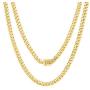 Nuragold 14k Yellow Gold 5.5mm Miami Cuban Link Chain Pendant Necklace, Mens Jewelry Box Clasp 18'' 20'' 22'' 24'' 26'' 28'' 30''