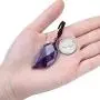 Top Plaza Natural Healing Crystal Stone Necklace Reiki Quartz Jewelry Half Heart Pendant Necklaces for Women Men Top Plaza Natural Healing Crystal Stone Necklace Reiki Quartz Jewelry Half Heart Pendant Necklaces for Women Men