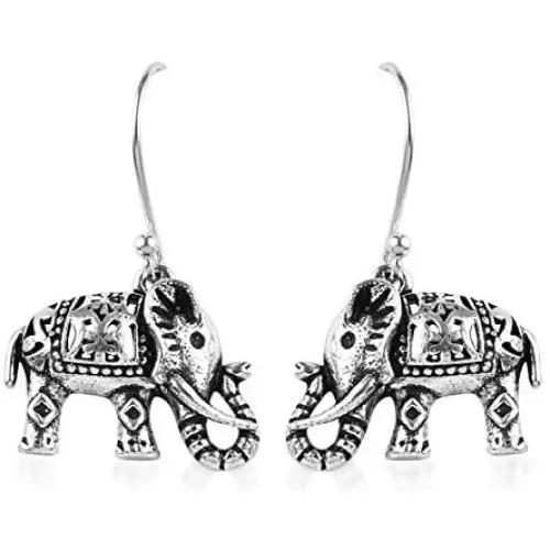Shop LC 925 Sterling Silver Elephant Lever Back Dangle Drop Earrings for Women Prom Jewelry Mothers Day Gifts 4 Shop LC 925 Sterling Silver Elephant Lever Back Dangle Drop Earrings for Women Prom Jewelry Mothers Day Gifts 4