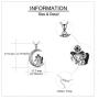 Nightmare Necklaces Before Christmas 925 Sterling Silver Sally and Jack I Love You to The Moon and Back Jewelry for Women Wife Girlfriend Couple