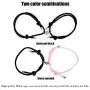 Couple Magnetic Bracelet Set Rope Braided Charm Adjustable Couple Gift Jewelry Set Box for Women Men 2 Pack