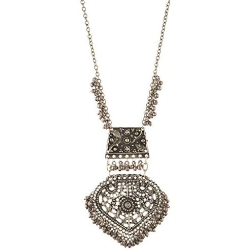 Zephyrr Fashion Turkish Style Beaded Long Pendant Necklace for Women Boho Gypsy