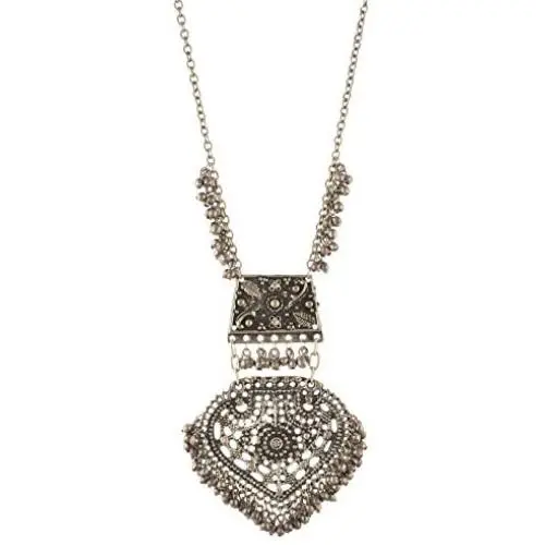 Zephyrr Fashion Turkish Style Beaded Long Pendant Necklace for Women Boho Gypsy Zephyrr Fashion Turkish Style Beaded Long Pendant Necklace for Women Boho Gypsy