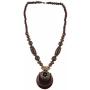 Ethnadore Antique Vintage Indian Oxidized Beaded Pendant Necklace Statement Jewelry