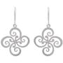 NOVICA .925 Sterling Silver Floral Dangle Earrings, Thai Pinwheel