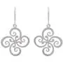 NOVICA .925 Sterling Silver Floral Dangle Earrings, Thai Pinwheel