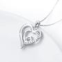 Inspirational Jewelry Sterling Silver She Believed She Could So She Did Love Heart Necklace
