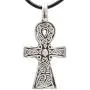 Trilogy Jewelry Pewter Ankh Egyptian Cross Pendant Black Necklace Cord with Clasp Trilogy Jewelry Pewter Ankh Egyptian Cross Pendant Black Necklace Cord with Clasp
