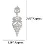 Touchstone Indian Bollywood Intricately Crafted Diamond Look Rhinestone Crystal Colorful Wedding Designer Jewelry Necklace Set in Gold and Silver Tone for Women.