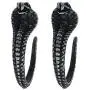 Vintage Punk Snake Cobra Stud Earrings for Women Animal Snake Dangle Drop Earrings Jewelry