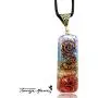 Tangie Marie Orgone Chakra Gemstone Pendant with Adjustable Cord – Seven Chakra Stones Necklace for Meditation and Spiritual Energy Tangie Marie Orgone Chakra Gemstone Pendant with Adjustable Cord – Seven Chakra Stones Necklace for Meditation and Spiritual Energy