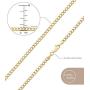 Jewelry Atelier Gold Chain Necklace Collection - 14K Solid Yellow Gold Filled Miami Cuban Curb Link Chain Necklaces for Women and Men with Different Sizes (2.7mm, 3.6mm, 4.5mm, or 5.5mm)