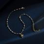 KRENQUE 14k Gold Plated Anklet,Dainty Lace/Coin/Figrao/Rectangle/Beaded/Star Chain Anklet Jewelry,Boho Anklet,Delicate Gold Chain Anklet Lucky Lace Chain Adjustable Foot Chain for Womens