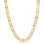 Womens Chain Necklace, Mens Gold Chain Necklace | Barzel 18K Gold Plated Flat Mariner / Marina 3MM, 3.5MM, 4.5MM, 5MM, 6MM, 8MM Chain Necklace