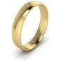 LANDA JEWEL Unisex Solid 10k White Rose Yellow Gold 4mm Comfort Traditional Highly Polished Wedding Ring Plain Band