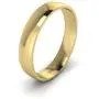 LANDA JEWEL Unisex Solid 10k White Rose Yellow Gold 4mm Comfort Traditional Highly Polished Wedding Ring Plain Band
