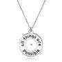 Uloveido All Things are Possible Mustard Seed Necklace Round Pendant Inspirational Quote Faith Jewelry Gifts for Women or Men Y968