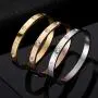 YCSLYW Love Friendship Stainless Steel Bracelet Bracelet Hinge Love Jewelry with Crystal Bracelet Gift Gift for Female Teen Girl