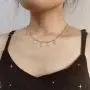 YSAHan Personalized Name Necklace Custom Initial Charm Pendant Nameplate Necklaces 18K Gold Plated Gift for Women Girls