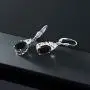 Gem Stone King 925 Sterling Silver Black Onyx Dangle Earrings For Women 5.00 Cttw Gemstone Birthstone Oval 10X8MM Gem Stone King 925 Sterling Silver Black Onyx Dangle Earrings For Women 5.00 Cttw Gemstone Birthstone Oval 10X8MM