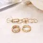 BERYUAN Women Rings Set Knuckle Rings Gold Stacking Rings for Girls and Teens Rings Cute Jewelry Rings 8Pcs
