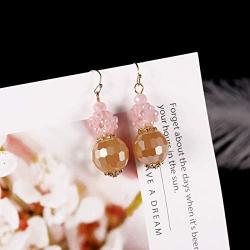 Niumike Charm Crystal Statement Choker Necklace and Earrings Women Pendant Costume Jewelry Sets