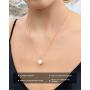 Single Pearl Necklace for Women | White Dainty Pearl Drop Pendant, 14k Gold Dipped | Elegant Gold Chain Necklace, Perfect for Layering | 14k Gold Necklace for Women | June Birthstone Necklace