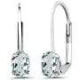Gem Stone King 925 Sterling Silver Sky Blue Aquamarine Womens Earrings (0.86 Ct Oval 6X4MM) Gem Stone King 925 Sterling Silver Sky Blue Aquamarine Womens Earrings (0.86 Ct Oval 6X4MM)