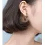 Cinlan S925 Silver Simple Paper Clip Earrings Stylish Punk Goth Safety Pin Earrings Cinlan S925 Silver Simple Paper Clip Earrings Stylish Punk Goth Safety Pin Earrings