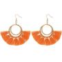 BaubleStar Tassel Hoop Earrings Fringe Drop Gold Tone Circle Tiered Earrings for Women Girls
