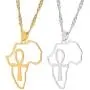 Africa Map Ankh Pendant Necklace - Stainless Steel Ancient Egyptian Coptic Map Choker Necklace Jewelry Gift for Girl and Women Africa Map Ankh Pendant Necklace - Stainless Steel Ancient Egyptian Coptic Map Choker Necklace Jewelry Gift for Girl and Women
