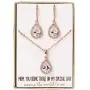 A+O Mother of the bride Gift Drop Earrings or Jewelry set in Silver, Yellow Gold, Rose Gold A+O Mother of the bride Gift Drop Earrings or Jewelry set in Silver, Yellow Gold, Rose Gold