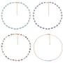 Thunaraz 4 Pieces Dainty Evil Eye Necklace for Women Lucky Evil Eye Protection Necklace Cute Minimalist Choker Necklace Jewelry Set Gift