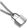 Lock Pendant Y Necklace Simple Cute Necklaces Long Multilayer Chain Fashion Jewelry Women Girls Gift for Her