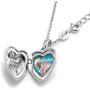 Jesse Ortega Photo Necklace Mama Bear I Love You to The Moon and Back Custom Personalized Picture Locket 925 Sterling Silver Pendant Mother Child