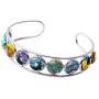 Blazing Autumn Adjustable Cuff Bracelet Van Gogh Under Glass Dome Jewelry Handmade Teens/Woman