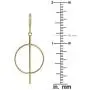 Kooljewelry 14k Yellow Gold Circle and Bar Drop Earrings, 1.7 inch Kooljewelry 14k Yellow Gold Circle and Bar Drop Earrings, 1.7 inch