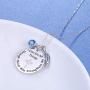 925 Sterling Silver Faith Hope Religious Jewelry Cross Necklace With God All Things Are Possible Inspirational for Women Girls Teens