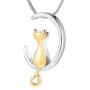 Minicremation Pet Cremation Jewelry Urn Necklace for Ashes Memorial Pendant Ashes Holder Keepsakes Jewelry for Ashes for Cat
