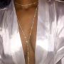 Fashband Rhinestone Crystal Choker Multi-Layer Diamante Sparkle Necklace Sexy Body Jewelry Party Prom Present Events for Women and Girls