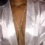 Fashband Rhinestone Crystal Choker Multi-Layer Diamante Sparkle Necklace Sexy Body Jewelry Party Prom Present Events for Women and Girls